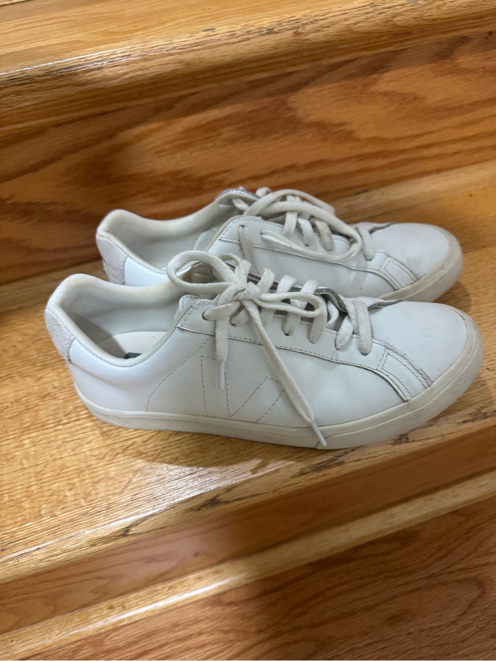 Veja Women's White Leather Sneakers